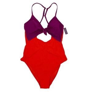 Adore Me NWT S  Color block one piece